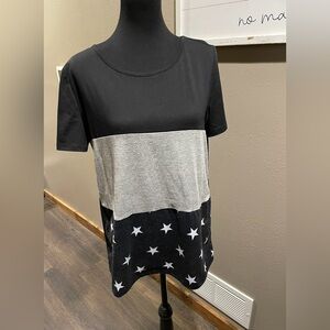 Colorblock Short Sleeve Tee-L